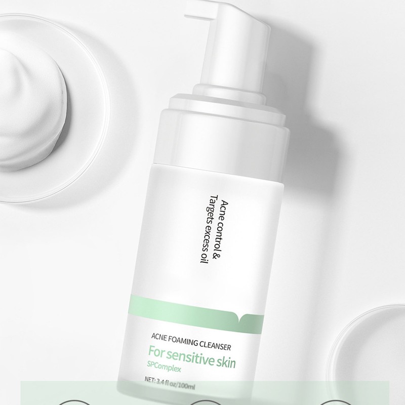 Foaming Facial Cleanser Plant Based Nourishing Face Wash Fine Foaming