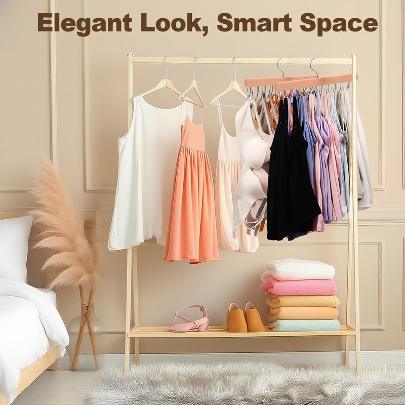 2 Pack Tank Top Hanger, 40 Hooks Large Capacity Bra