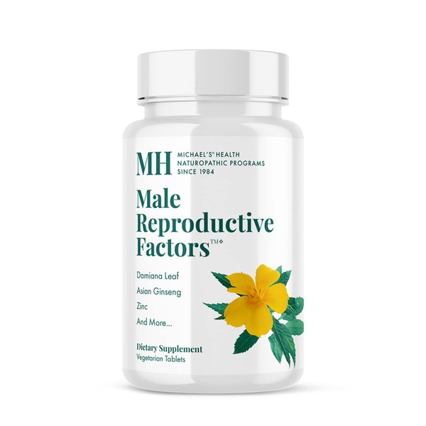 MICHAEL'S Naturopathic Programs Male Reproductive Factors - 120 Vegan Tablets - Vegetarian, Gluten Free, Kosher - 40 Servings