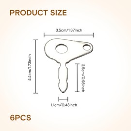 6 PCS Universal Ignition Keys Spare Switch Universal Key Massey Ferguson For Lucas Ignition Switch Compatible with Tractors Agricultural Ford Heavy Equipment(Lucas T250 Bomag Excavators)