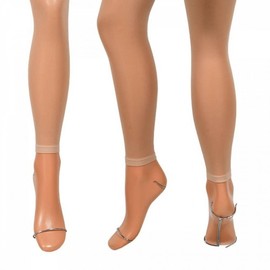 Sunfashion 40 Denier Ankle-Length Footless Tights Tights Black/FREE 2ea