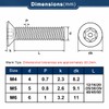 Drenky M4 x 45 mm Countersunk Screws Stainless Steel V2A