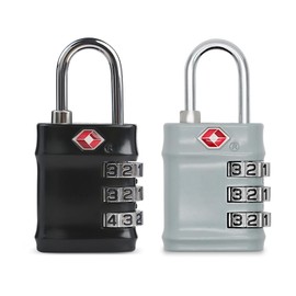 UP Security Luggage Locks TSA Approved 2 Pack, Combo Lock for Gym Locker, Small Combination Padlock, Padlock with Code for Travel Essentials, Suitcase, Zipper, Locker, Cabinet, Gun Case, Tool Box