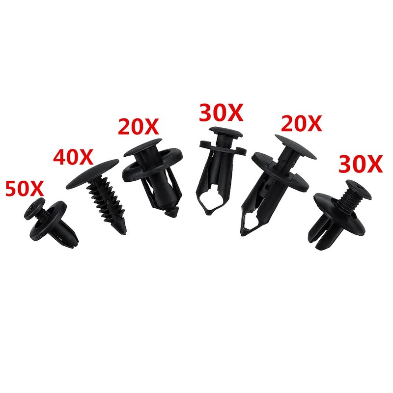 Baceyong 190Pcs/Set Universal Fender Trim Panel Clips Set, Car Body
