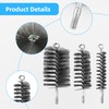 Pack of 3 Stove Pipe Brush Made of Steel Wire,