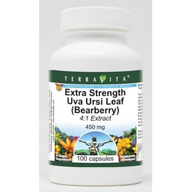 Extra Strength Uva Ursi Leaf (Bearberry) 4:1 Extract - 450 mg (100 Capsules, ZIN: 511279)