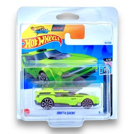 Hot Wheels Drift'n Break (Green & Black) 4/10 HW Modified - 2024-35/250 (Short Card) - COMES IN A GENUINE KLAS CAR KEEPER PROTECTOR CASE - HTD15