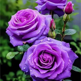 Nygardenia 20pcs Rare Purple Rose Seeds - Ideal for Home Gardens, Easy Germination.