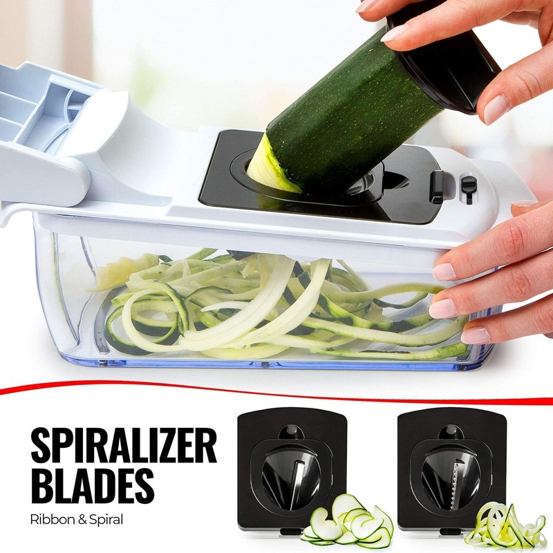 Fullstar Vegetable Chopper - Spiralizer Vegetable Slicer - Onion Chopper