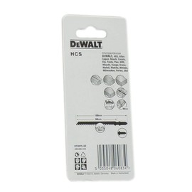 DeWalt DT2075QZ Jigsaw Blades for Wood T-Shank HCS T144DP (Pack of 5)