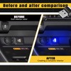 Wuyaoyao 4PCS USB LED Car Interior Atmosphere Lamp, Plug-in USB