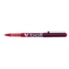 Pilot VB5V ball liquid ink rollerball pens pack of 6Red