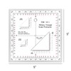 CYA Military Map Protractor Coordinate Scale Map for Land Navigation,