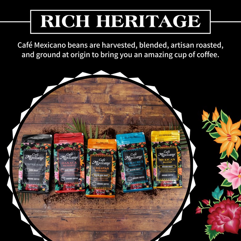 Café Mexicano - Espresso Ground Coffee - Specialty Arabica Coffee