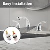 SDRZJX 1 Pair Ceramic Stem Disc 1/4 Turn Cold &