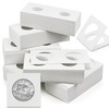 Nexxxi 300 Pcs Cardboard Coin Holder, 6 Sizes 2" x