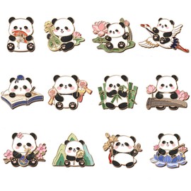 12 Pack Fridge Magnets Panda Refrigerator Office Magnets for Calendars Whiteboards Maps Resin Fun Decorative Decoration