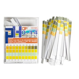 pH Test Strips 0-14, Lanboon 0.5 High Accuracy 100 Litmus Paper pH Strips for Testing Urine, Saliva, Aquariums, Pools, Drinking Water, Wine, Liquid Food, Get Acid-Alkaline Balance Results in Seconds