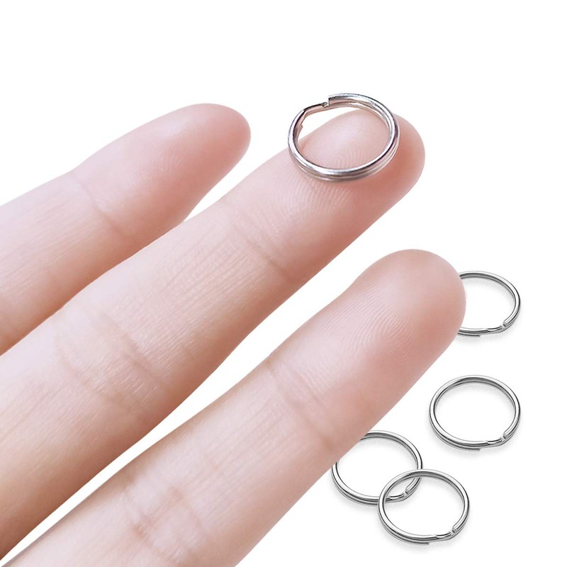 100 Pcs Split Ring, Small Key Rings Bulk Split Keychain