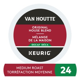 Van Houtte Original House Decaf K-Cup Coffee Pods, 24 Count For Keurig Coffee Makers