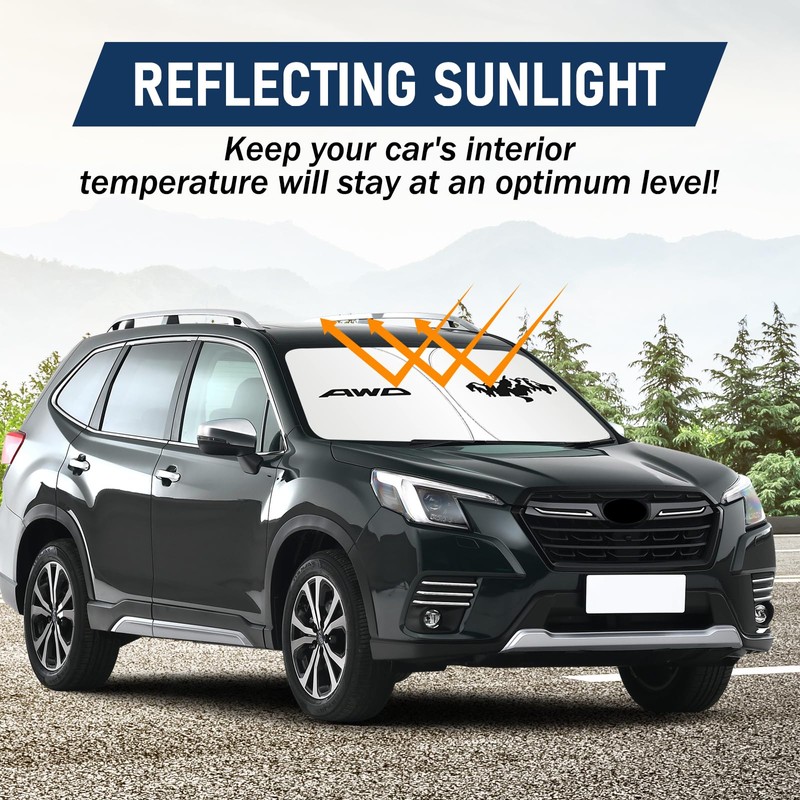 Parasol para Subaru Forester 2014-2024, protector de visera frontal de