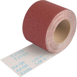 120 Grit Sandpaper Roll,3-2/3" Wide 11 Yard Longboard Emery Cloth Roll for Metalworking, Wood Furniture Finishing, Sanding Automotive Plumbing