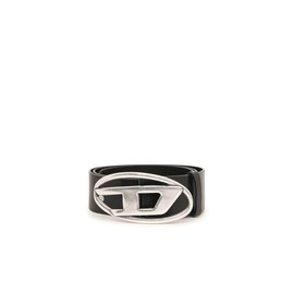 Diesel OVAL D LOGO B-1DR belt - Leather belt with D buckle