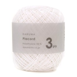 DARUMA 3ply Plastic Cord 1 (White)