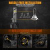 RIDROID CANBUS H7 LED Headlight Bulb Kit High or Low