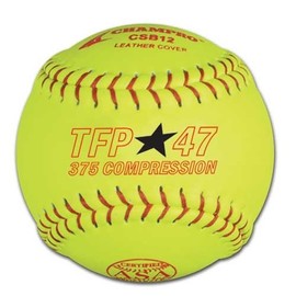 Champro Poly Leather Cover, Red Set (Optic Yellow, 12-Inch)