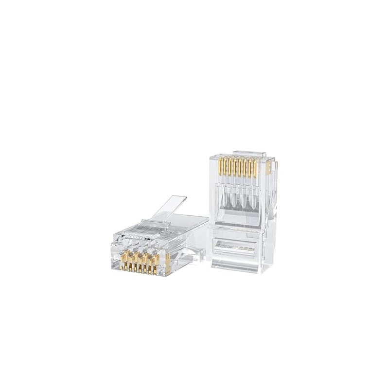 CableCreation Conectores Cat6 RJ45, paquete de 100 extremos Cat6 RJ45,