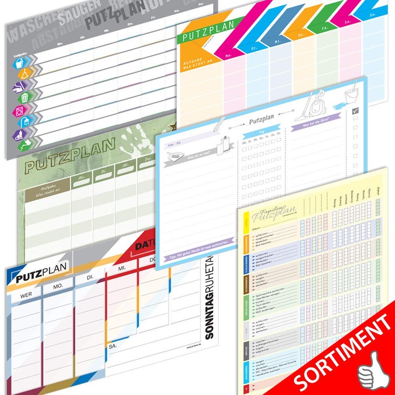 PRICARO One Line Cleaning Plan A4 25 Sheets (Pack of