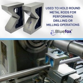 Skylark V Block Without Clamp Cast Iron Vee Block Set Of 2 Pieces 4" x 1-1/2" x 3" Inch