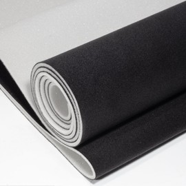 Hiksuky Auto Headliner Fabric 36“ L × 60” W Ultra-Fine Velvet with Foam Backing - Tube Packaging - Black Interior Replacement Material for Car/Truck/SUV/RV Roof - Home Repair/DIY Headliner Material