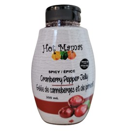 Hot Mamas Spicy Cranberry Pepper Jelly in Squeezable Bottle, 300ml