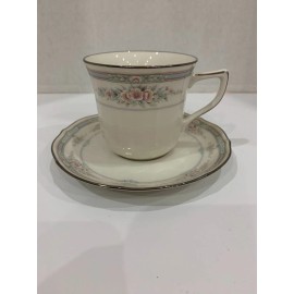 Noritake Rothschild #7293 Cup & Saucer NEW MINT (8 Available)
