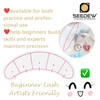 420 Pieces Lash Mapping Stickers, Lash Extensions Five-Point Positioning Stickers,