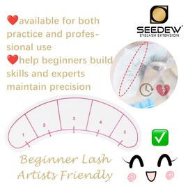 420 Pieces Lash Mapping Stickers, Lash Extensions Five-Point Positioning Stickers, Lash Extension Supplies, Eye Patch/Pads Lash Mapping Practice for Beginner/Tech Lash Artists (Simple Packaging)