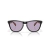 Oakley OO9245 Frogskins Low Bridge Fit Square Sunglasses, Matte Black/Red/Prizm