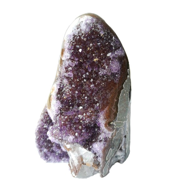 AMOYSTONE Amethyst Cluster Rock Crystal Geode Uruguay Purple 2-3 LBS Irregular for Home Office