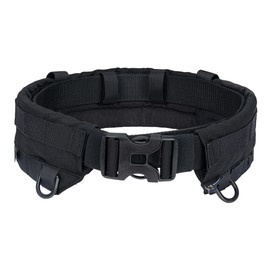 IDOGEAR Tactical Belt MOLLE Military Belt Modular Rigger's Belt Adjustable Combat Belt With Inner Belt And Outer Belt Set (Black, Large)