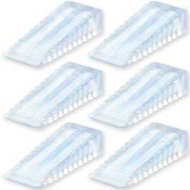 dodtazz Rubber Sliding Door Stopper Lock Sliding Door Door Floor Rest Transparent Set of 6 (Clear/Set of 6)