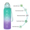 32oz Sports Bottle with Leak-proof Flip Top, Motivational Water Bottle