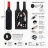 Wine Opener Set with Bottle-Shaped Holder – Corkscrew & Stopper