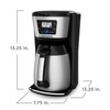 BLACK+DECKER 12-Cup Thermal Coffeemaker, Black/Silver, CM2035B