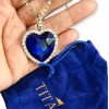 Dtup Collar Titanic Corazón + Estuche Azul + Bolsita Titanic