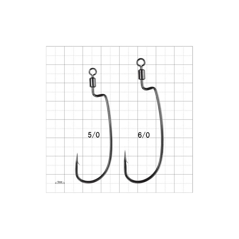 Gamakatsu TGW Worm 34R HYDROLL NSB #5/0 68-944 Rose
