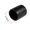 sourcing map 10pcs Rubber End Caps 20mm ID Vinyl Round