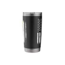 Massage Therapist Patriotic Sunflower Usa American Flag Stainless Steel Insulated Tumbler