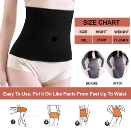 CATOR Postpartum Belly Belt for Women, Alles in einem, Belly Belt Pregnancy, Belly Band After Surgery, Belly Band Pregnancy, Belly Belt After Caesarean Section - Schwarz